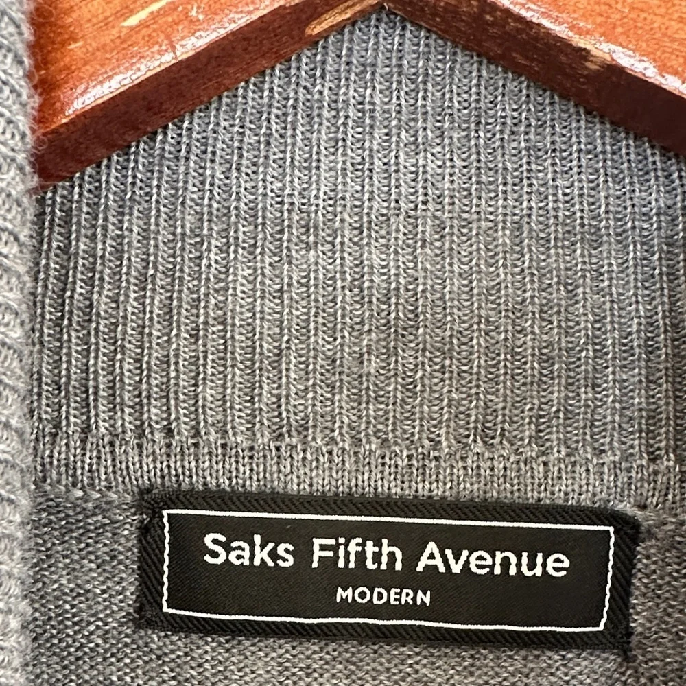 Saks Fifth Avenue Charcoal Turtleneck Sweater